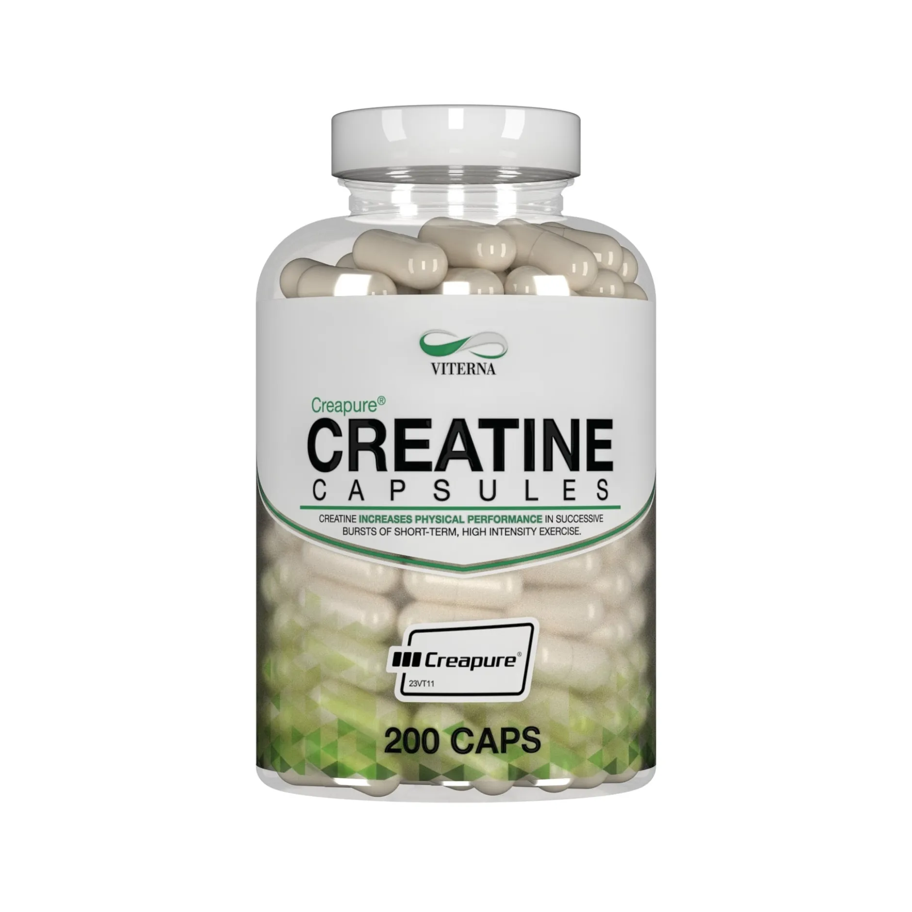 Viterna Creatine Caps Creapure 200 kapslar