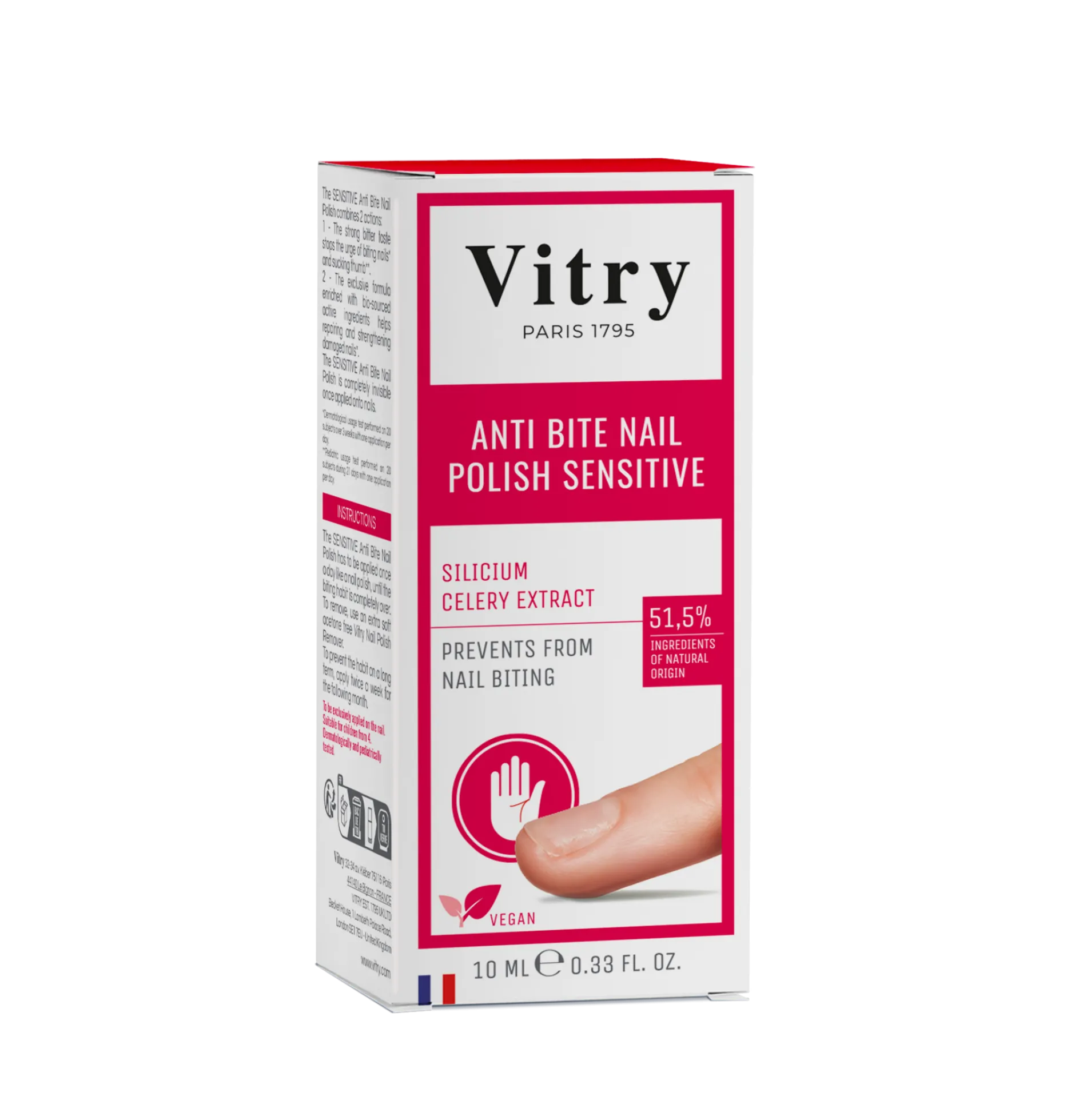 Vitry Anti Bite Nail Polish Repairing Sensitive 10 ml