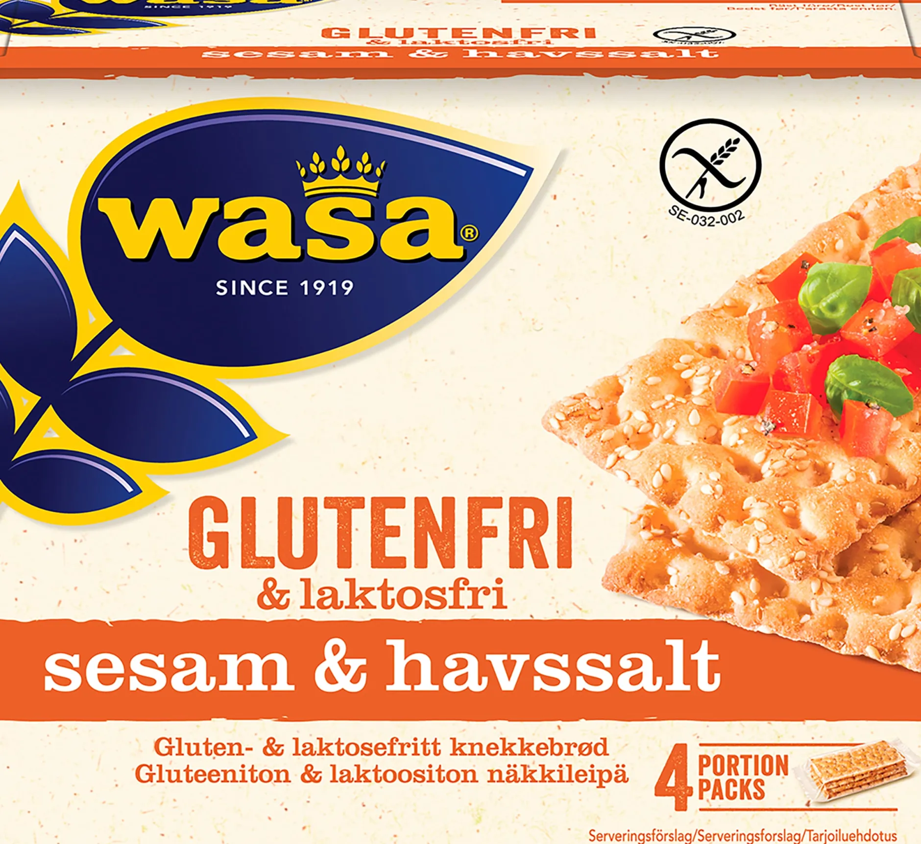 Wasa Glutenfri Sesam & Havssalt 240 g