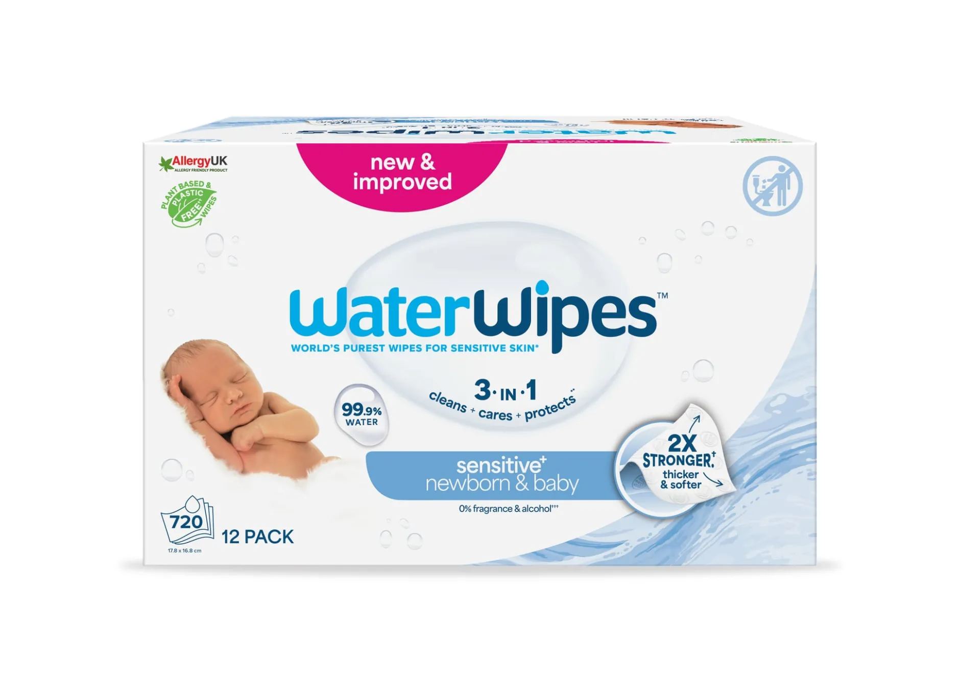 WaterWipes Baby Wipes 720 st