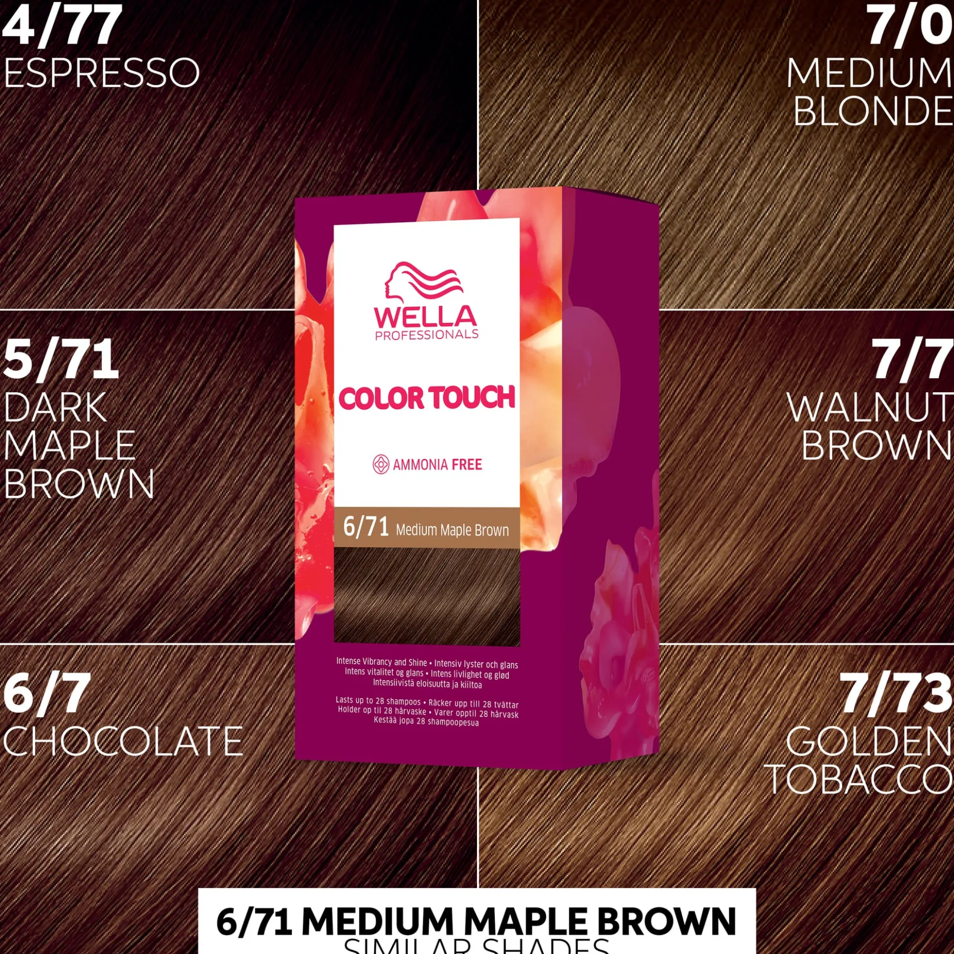 Wella Professionals Color Touch Deep Brown Medium Maple Brown 6/71 130 ml
