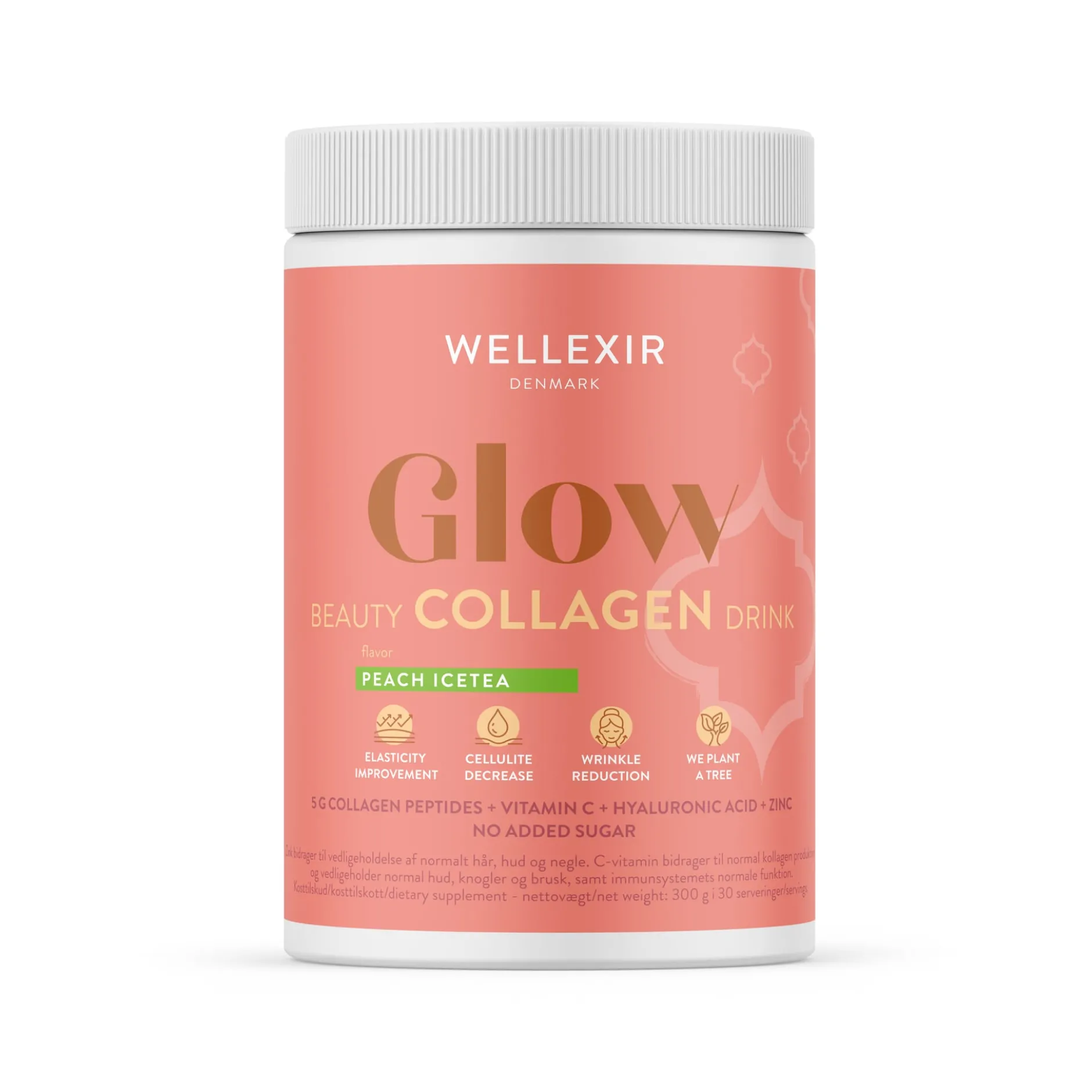 Wellexir Glow Beauty Drink Peach Ice Tea 360 g