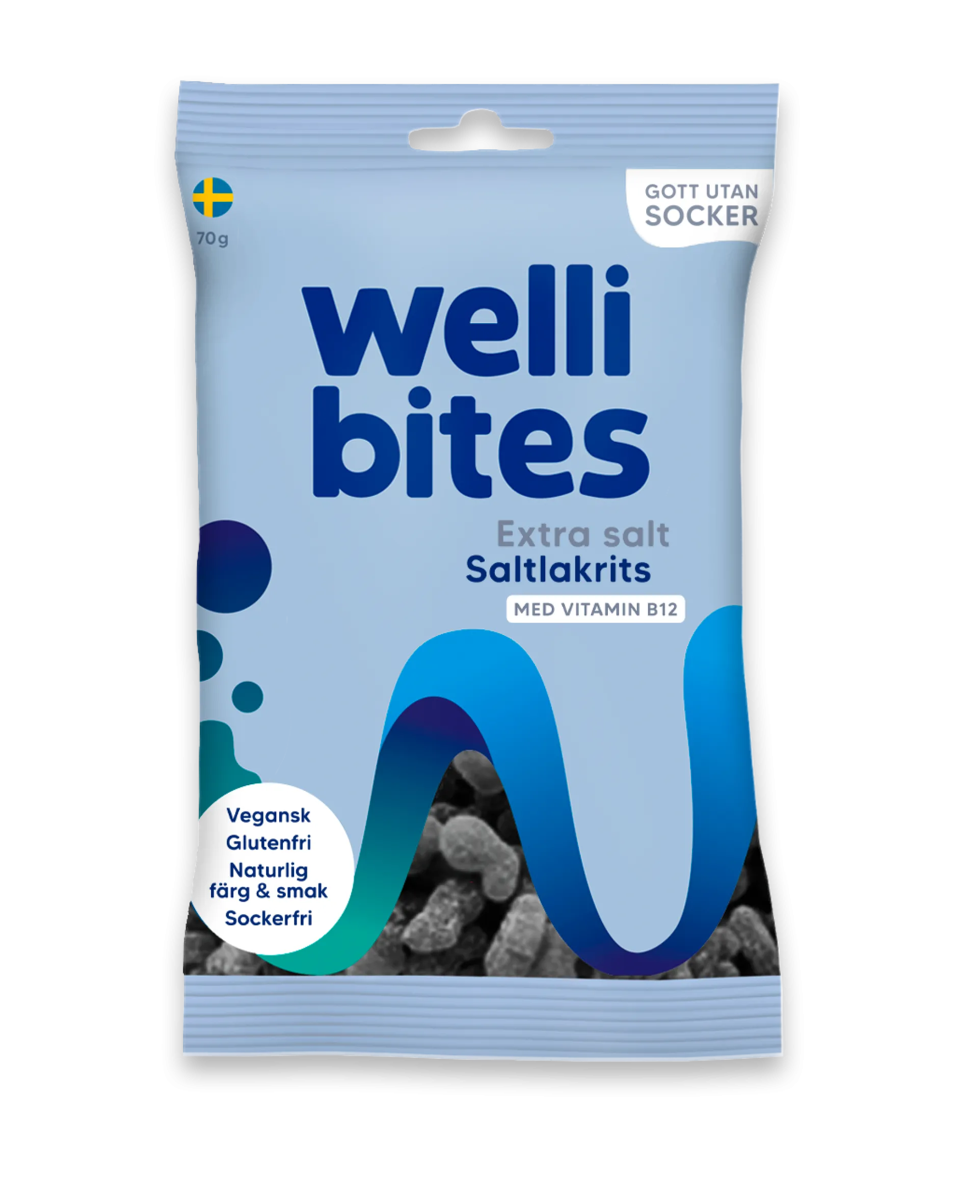 Wellibites Extra Salt Saltlakrits 70 g
