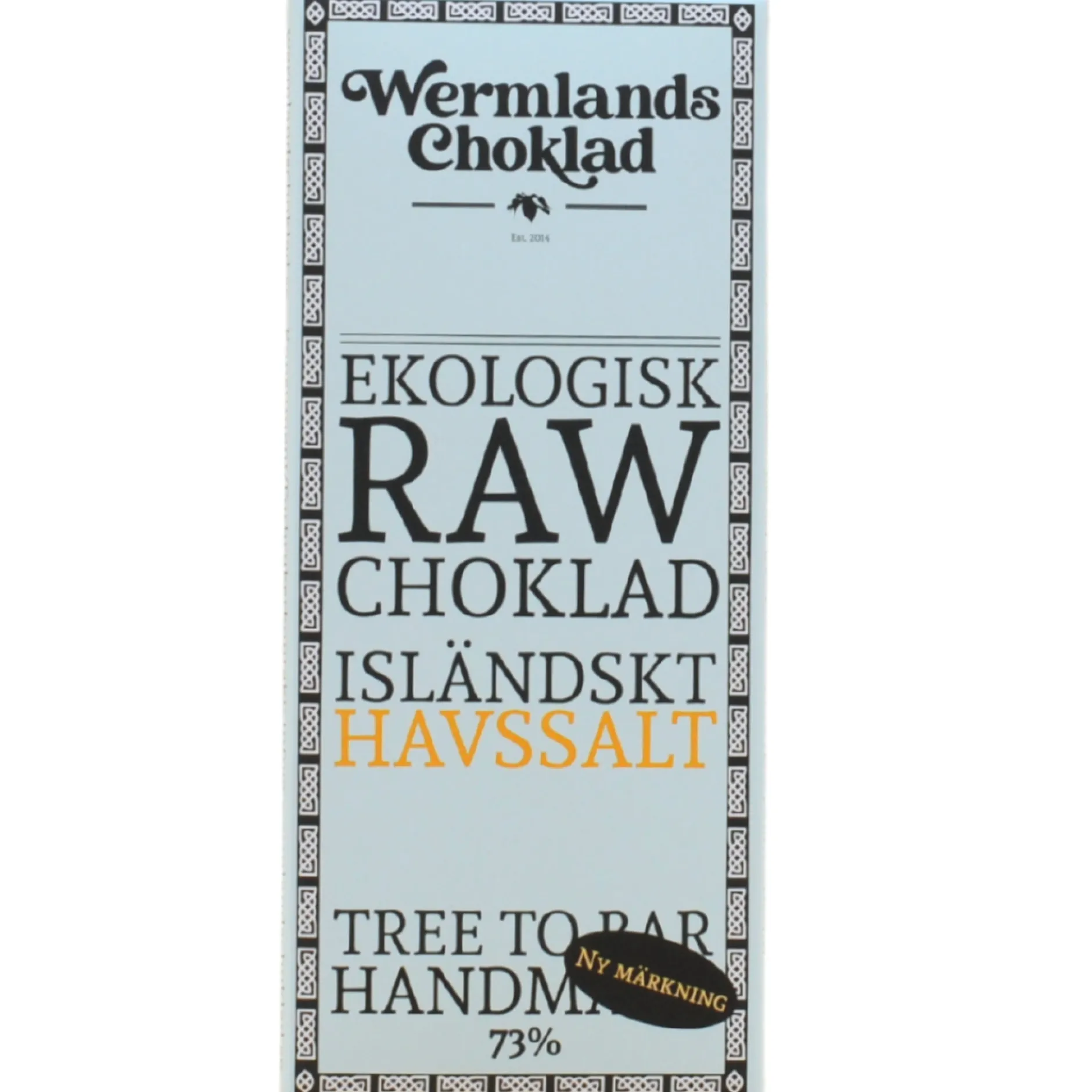 Wermlands Choklad Rawchoklad Isländskt Havssalt 50 g