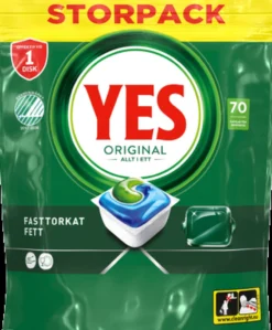 Yes Original All In One Maskindiskmedel, 70 Diskmaskintabletter