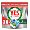 Yes Platinum All In One Maskindiskmedel, 38 Diskmaskinstabletter