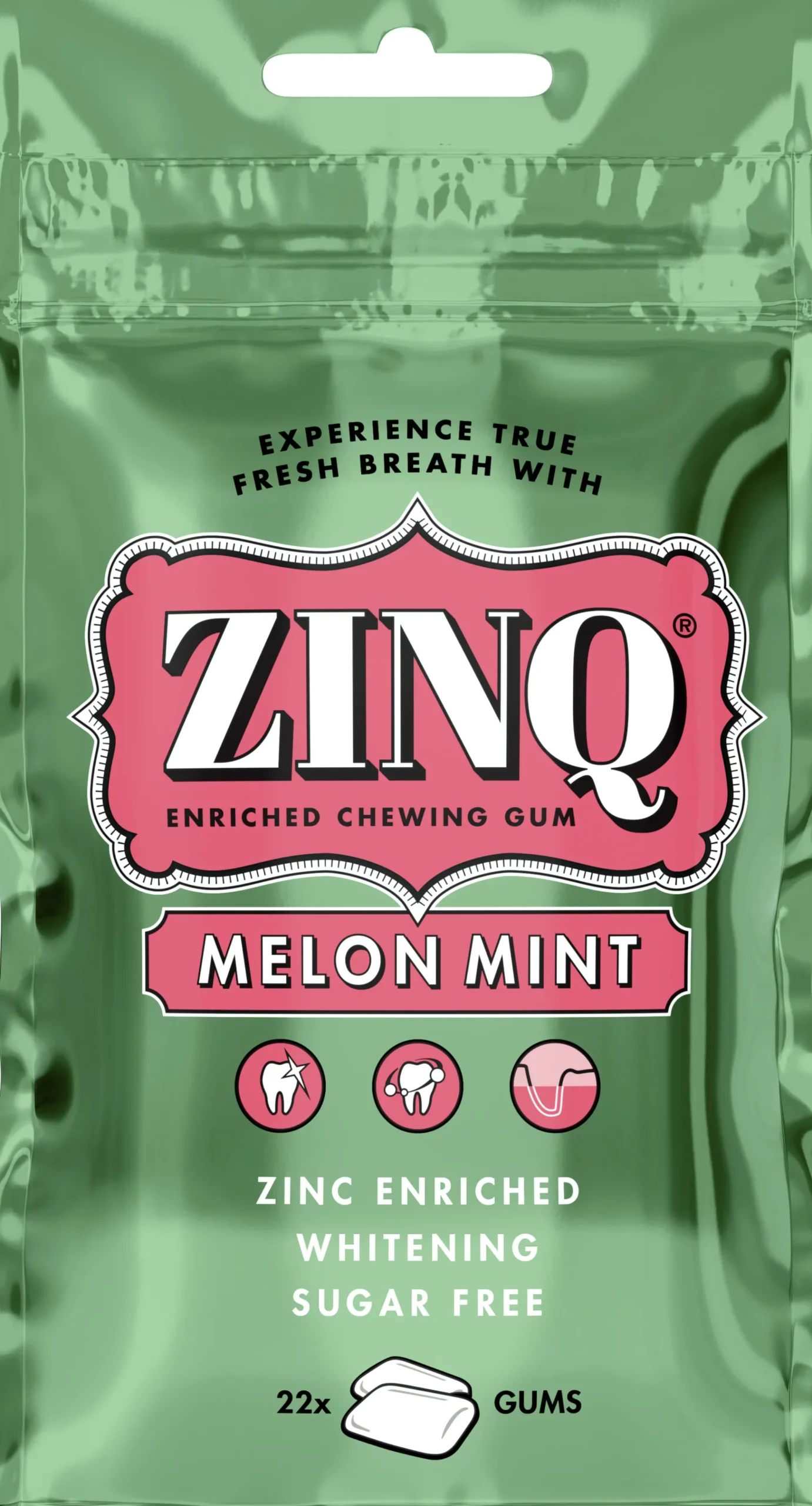 Zinq Melonmint Tuggummi 31.5 g
