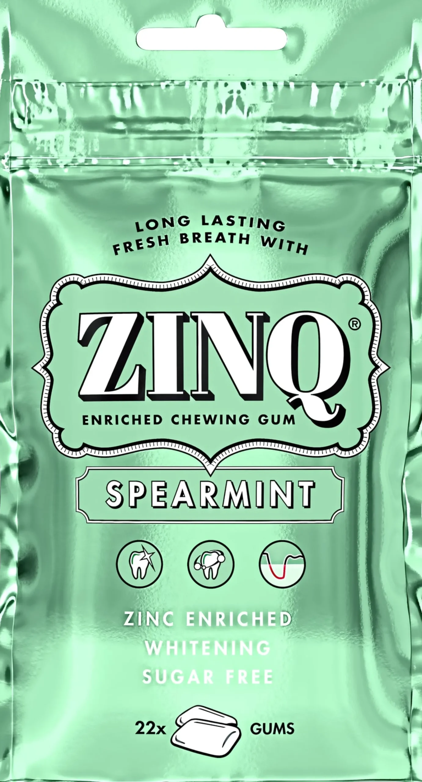 Zinq Spearmint Tuggummi 22 st