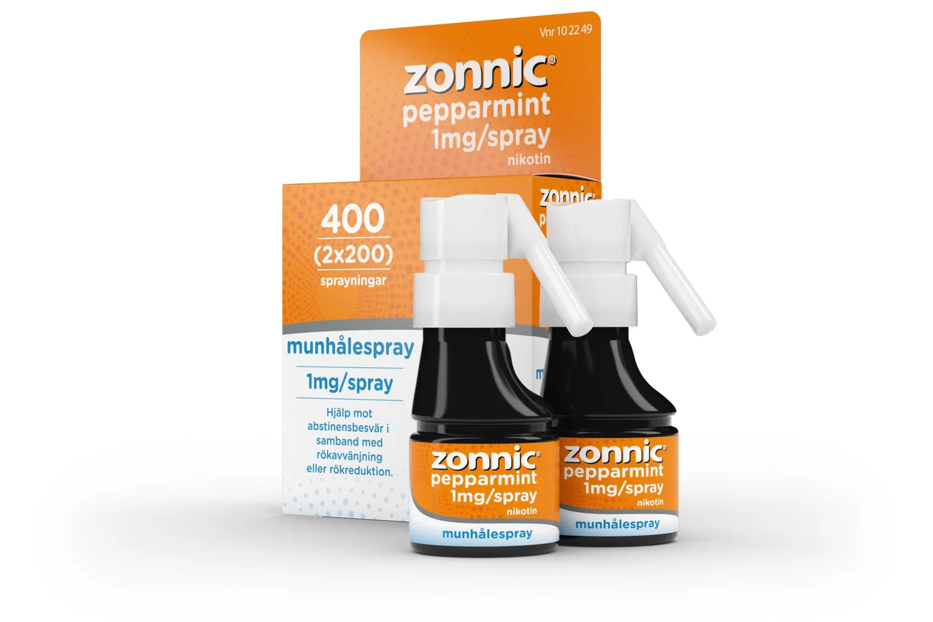 Zonnic Pepparmint Munhålespray 1 mg/spray 2 x 200 doser