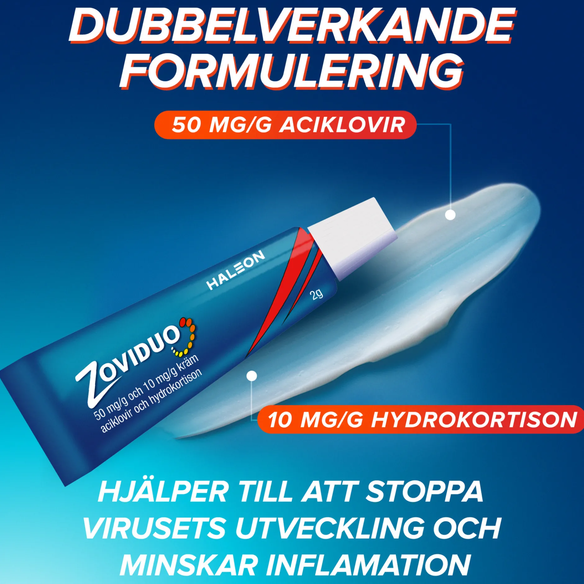 Zoviduo 2g kräm hydrokortison tub