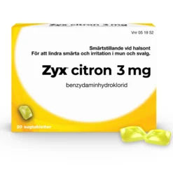 Zyx Citron 3mg 20 Sugtabletter