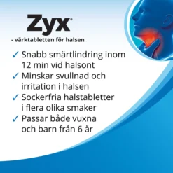 Zyx Citron 3mg 20 Sugtabletter