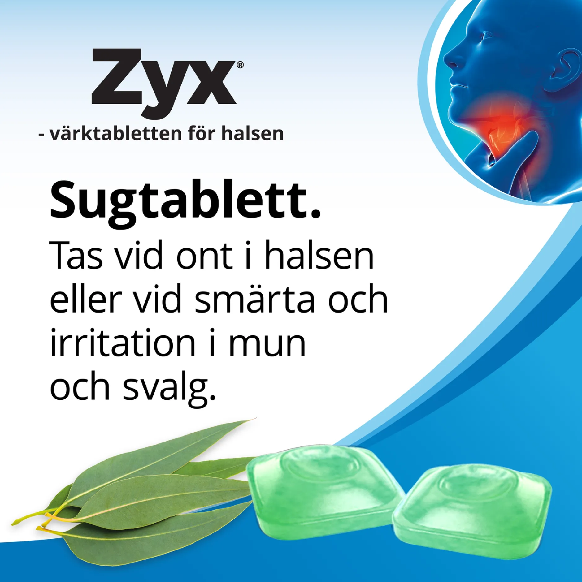 Zyx Eukalyptus 3 mg 20 sugtabletter