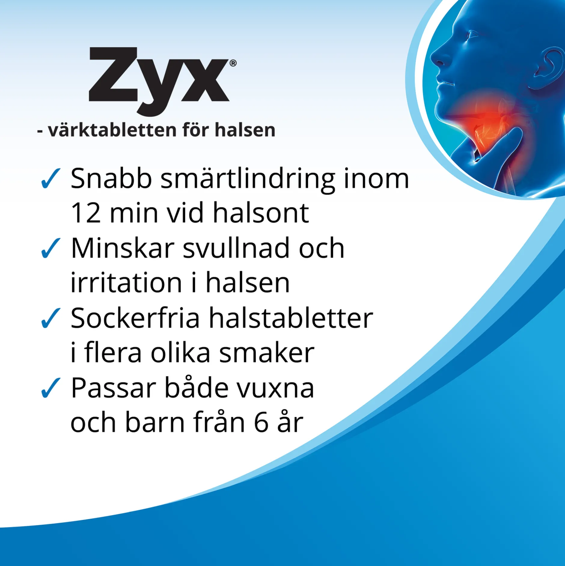 Zyx Mint 3 mg 20 Sugtabletter