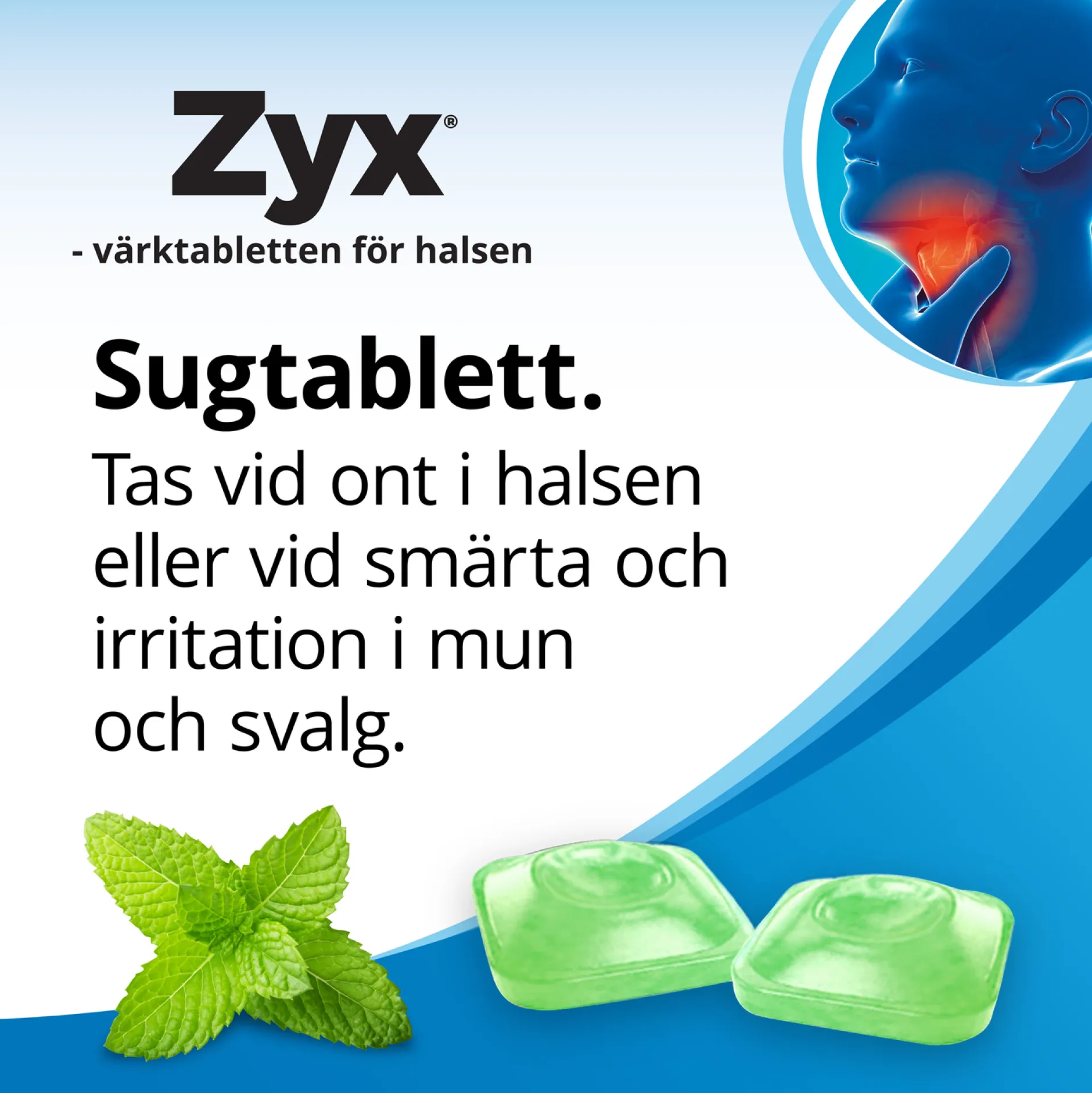 Zyx Mint 3 mg 20 Sugtabletter